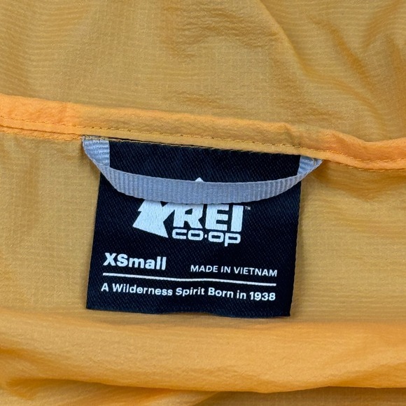 REI Co-Op Jacket Womens XS Orange‎ Flash Windbreaker Hooded Hiking Outdoors - Picture 3 of 11